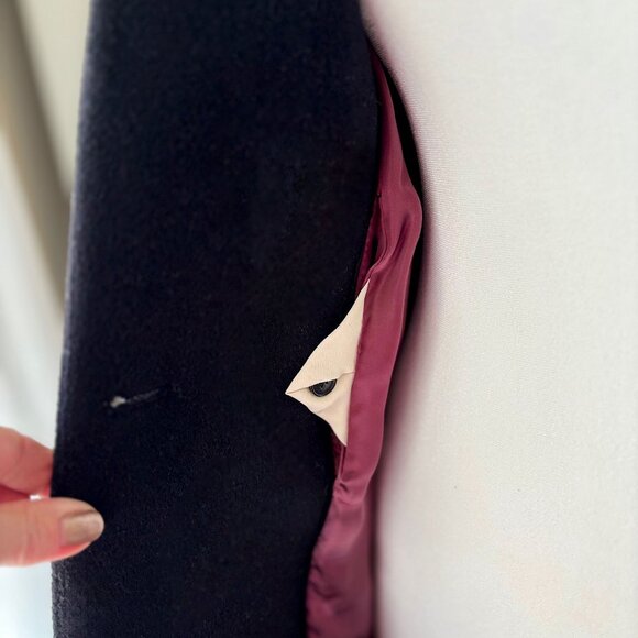 Wilfred Long Black Wool Coat - Picture 13 of 14